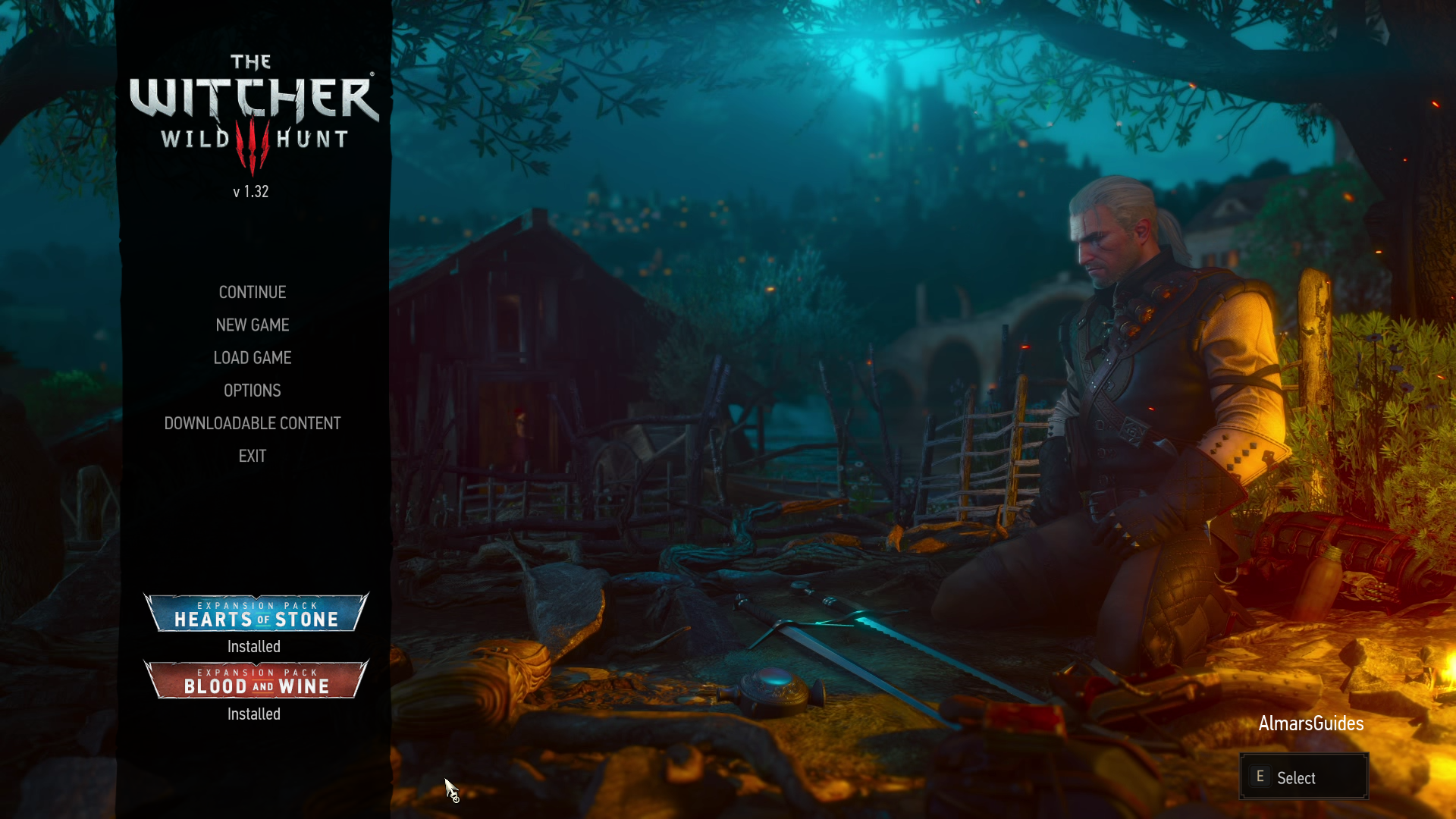 The Witcher 3 Wild Hunt Title Screen